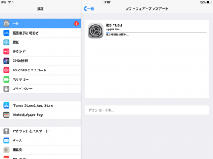 iOS11.3.1（iPad Air 2）